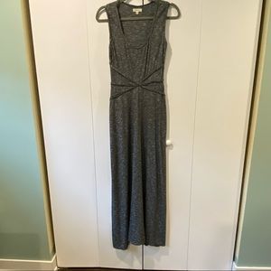 Max Studio Maxi Dress in Black and Grey